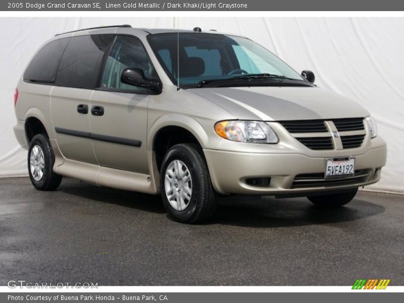 Linen Gold Metallic / Dark Khaki/Light Graystone 2005 Dodge Grand Caravan SE