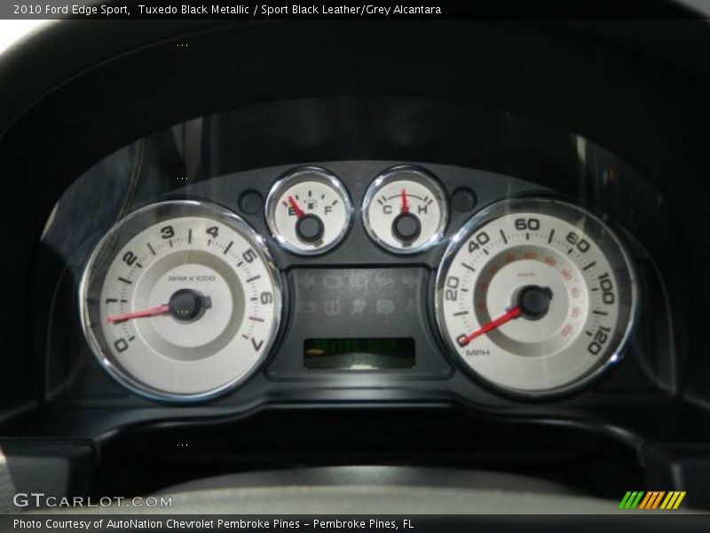 Tuxedo Black Metallic / Sport Black Leather/Grey Alcantara 2010 Ford Edge Sport