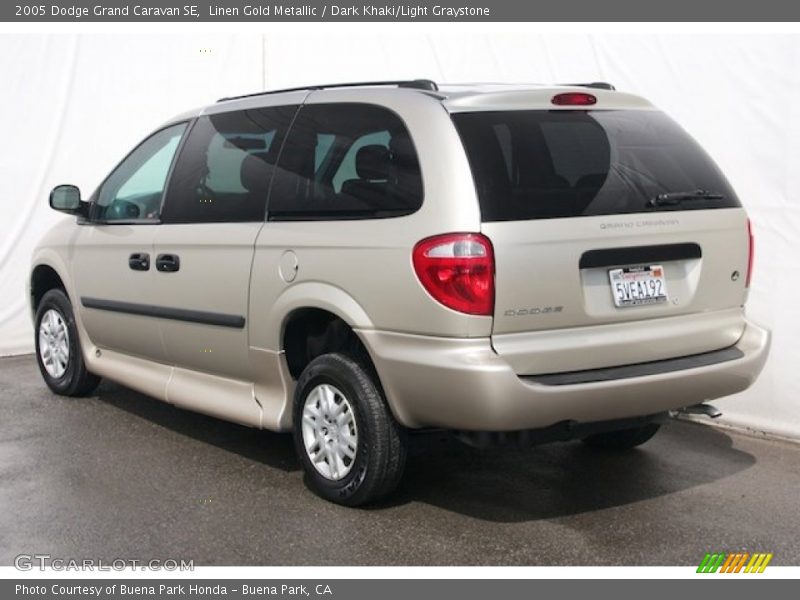 Linen Gold Metallic / Dark Khaki/Light Graystone 2005 Dodge Grand Caravan SE