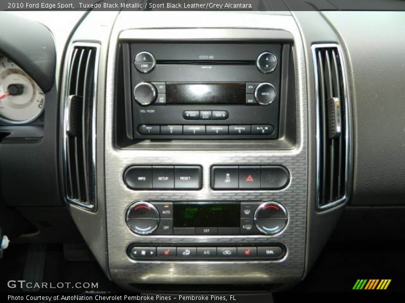 Tuxedo Black Metallic / Sport Black Leather/Grey Alcantara 2010 Ford Edge Sport