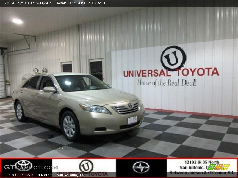 Desert Sand Metallic / Bisque 2009 Toyota Camry Hybrid