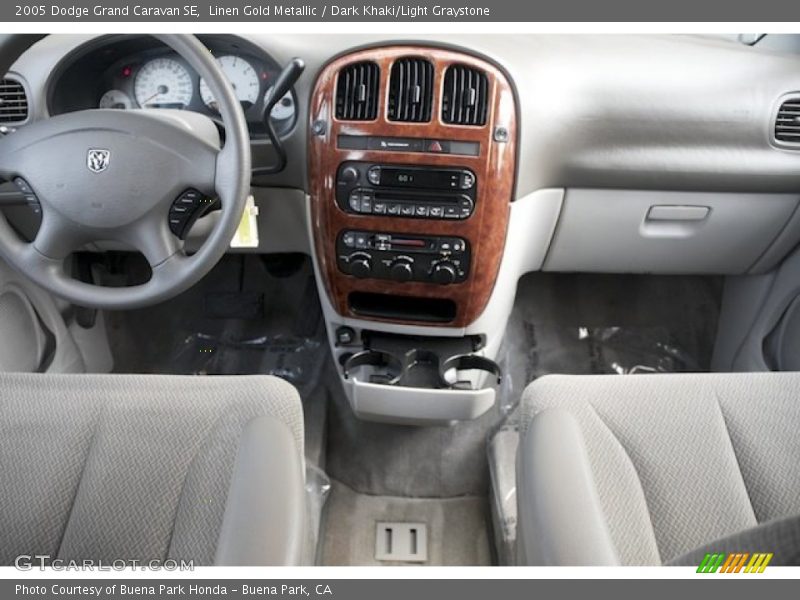 Linen Gold Metallic / Dark Khaki/Light Graystone 2005 Dodge Grand Caravan SE