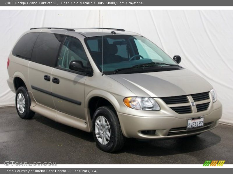 Linen Gold Metallic / Dark Khaki/Light Graystone 2005 Dodge Grand Caravan SE