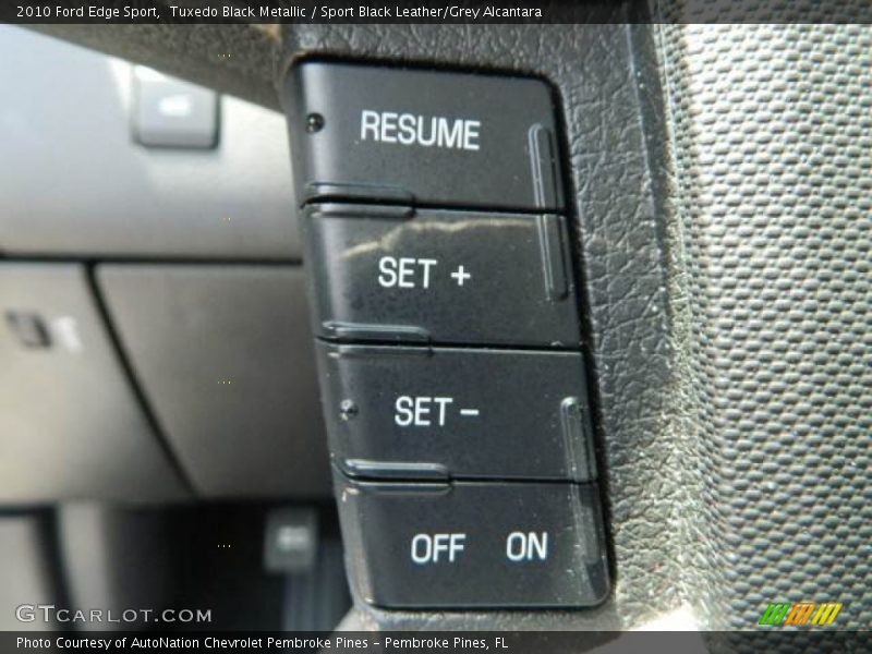 Tuxedo Black Metallic / Sport Black Leather/Grey Alcantara 2010 Ford Edge Sport
