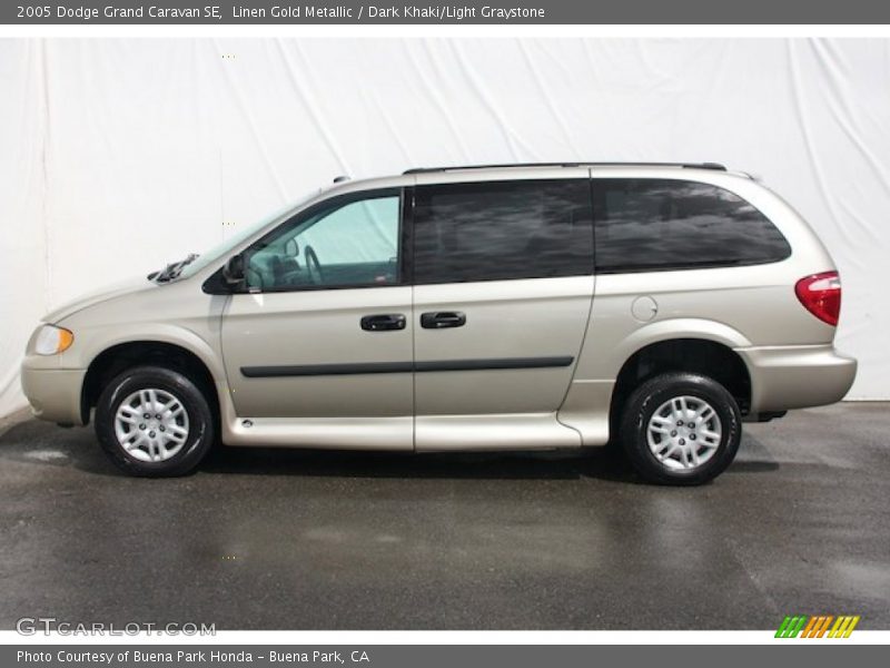 Linen Gold Metallic / Dark Khaki/Light Graystone 2005 Dodge Grand Caravan SE