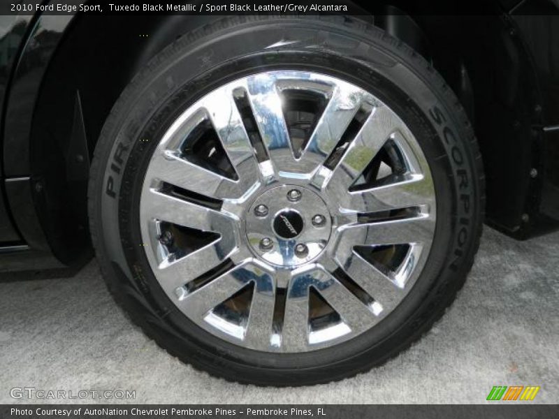 Tuxedo Black Metallic / Sport Black Leather/Grey Alcantara 2010 Ford Edge Sport