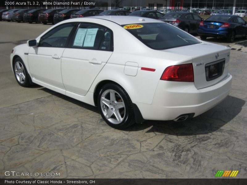 White Diamond Pearl / Ebony 2006 Acura TL 3.2