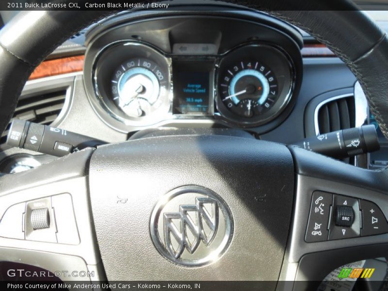 Carbon Black Metallic / Ebony 2011 Buick LaCrosse CXL