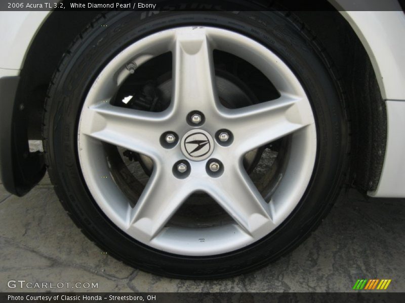 White Diamond Pearl / Ebony 2006 Acura TL 3.2