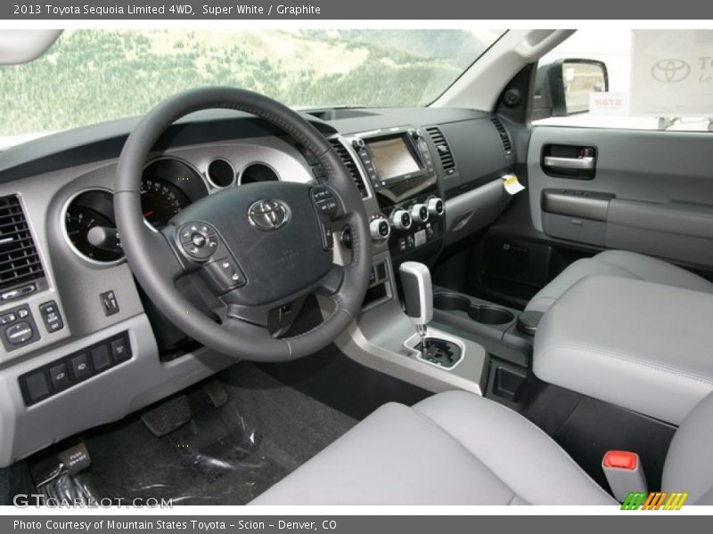 Super White / Graphite 2013 Toyota Sequoia Limited 4WD