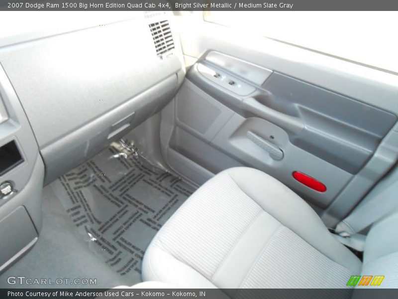 Bright Silver Metallic / Medium Slate Gray 2007 Dodge Ram 1500 Big Horn Edition Quad Cab 4x4