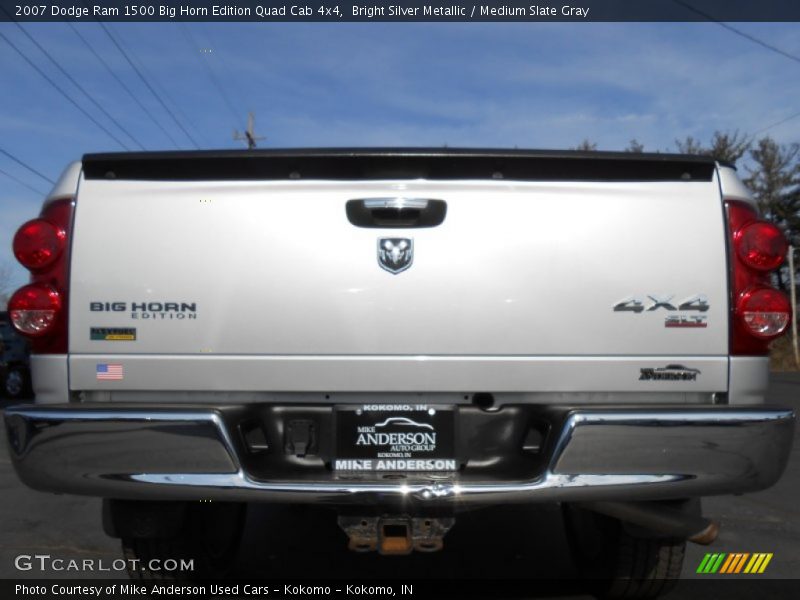 Bright Silver Metallic / Medium Slate Gray 2007 Dodge Ram 1500 Big Horn Edition Quad Cab 4x4