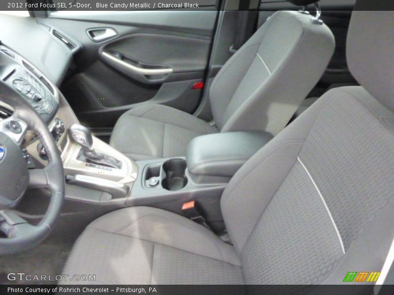 Blue Candy Metallic / Charcoal Black 2012 Ford Focus SEL 5-Door