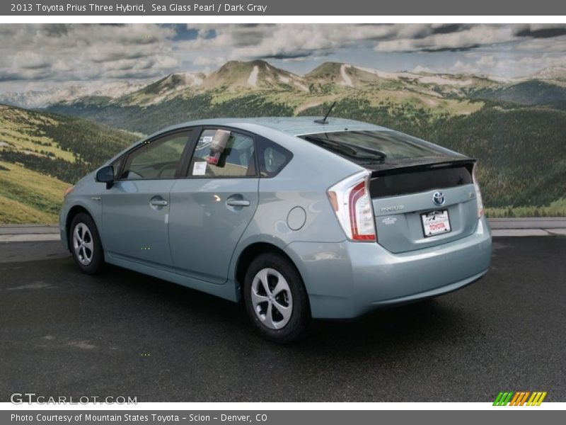 Sea Glass Pearl / Dark Gray 2013 Toyota Prius Three Hybrid