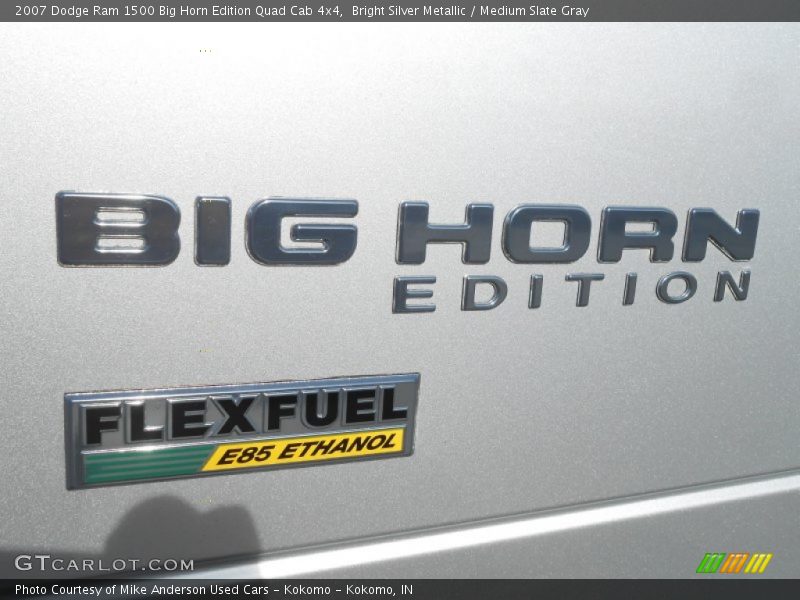 Bright Silver Metallic / Medium Slate Gray 2007 Dodge Ram 1500 Big Horn Edition Quad Cab 4x4