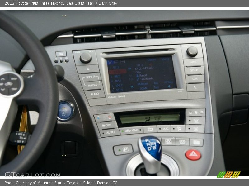 Sea Glass Pearl / Dark Gray 2013 Toyota Prius Three Hybrid