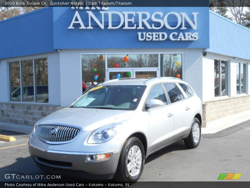 Quicksilver Metallic / Dark Titanium/Titanium 2009 Buick Enclave CX