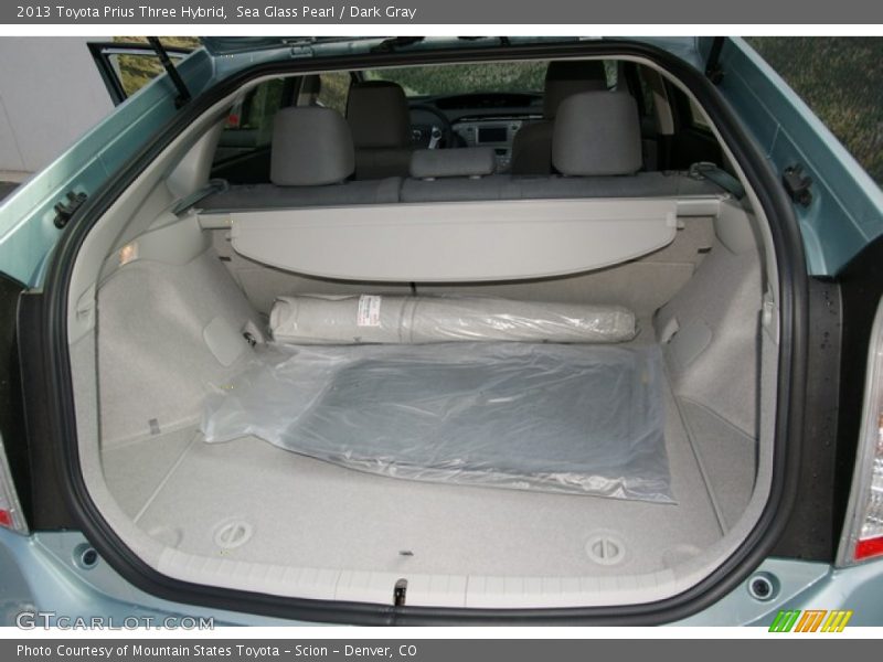 Sea Glass Pearl / Dark Gray 2013 Toyota Prius Three Hybrid