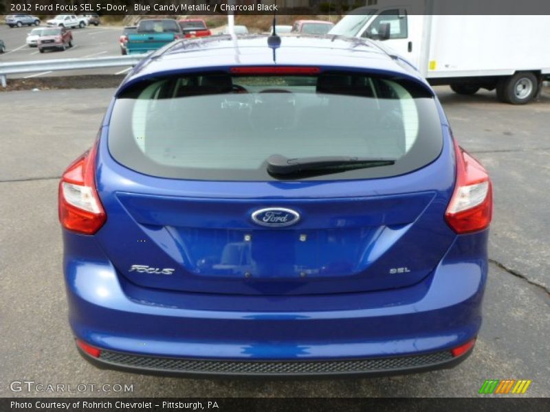 Blue Candy Metallic / Charcoal Black 2012 Ford Focus SEL 5-Door