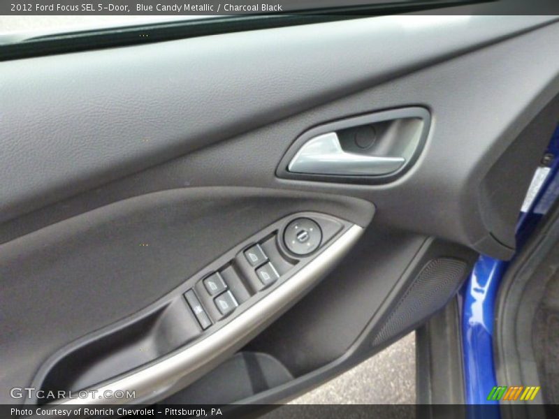 Blue Candy Metallic / Charcoal Black 2012 Ford Focus SEL 5-Door