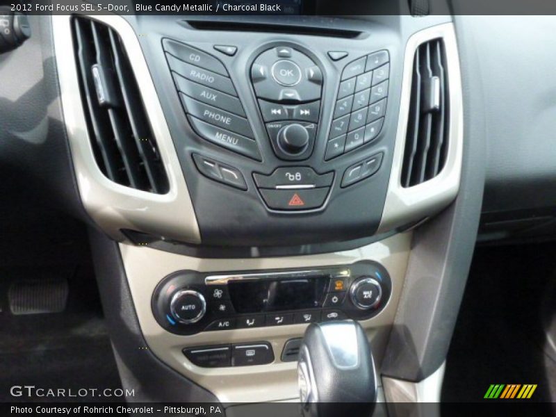 Blue Candy Metallic / Charcoal Black 2012 Ford Focus SEL 5-Door