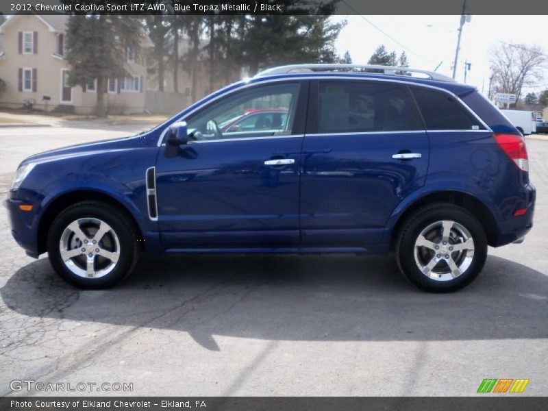 Blue Topaz Metallic / Black 2012 Chevrolet Captiva Sport LTZ AWD