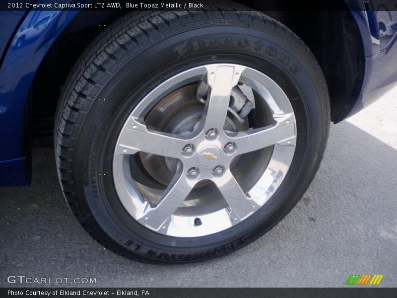Blue Topaz Metallic / Black 2012 Chevrolet Captiva Sport LTZ AWD