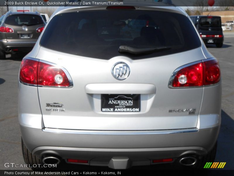 Quicksilver Metallic / Dark Titanium/Titanium 2009 Buick Enclave CX