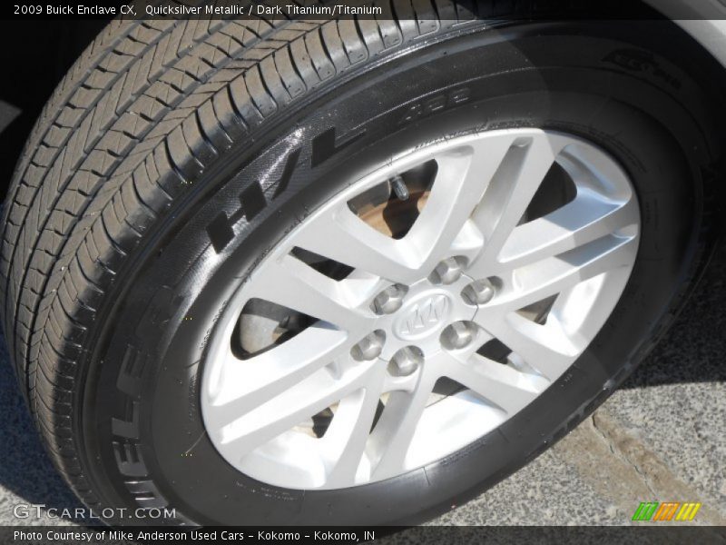 Quicksilver Metallic / Dark Titanium/Titanium 2009 Buick Enclave CX