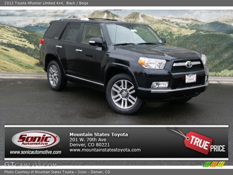 Black / Beige 2013 Toyota 4Runner Limited 4x4