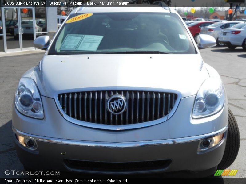 Quicksilver Metallic / Dark Titanium/Titanium 2009 Buick Enclave CX