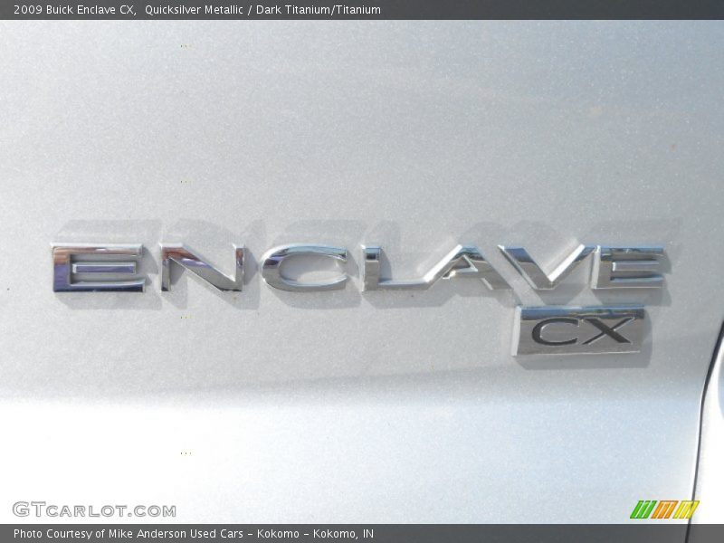 Quicksilver Metallic / Dark Titanium/Titanium 2009 Buick Enclave CX