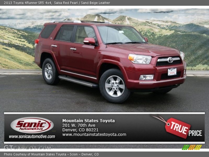 Salsa Red Pearl / Sand Beige Leather 2013 Toyota 4Runner SR5 4x4