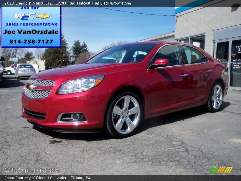 Crystal Red Tintcoat / Jet Black/Brownstone 2013 Chevrolet Malibu LTZ