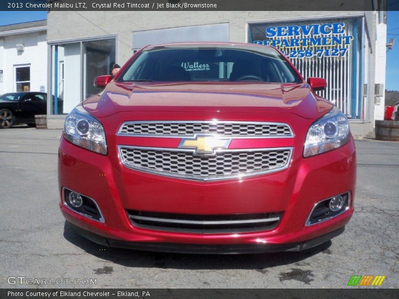 Crystal Red Tintcoat / Jet Black/Brownstone 2013 Chevrolet Malibu LTZ
