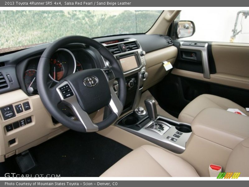 Salsa Red Pearl / Sand Beige Leather 2013 Toyota 4Runner SR5 4x4