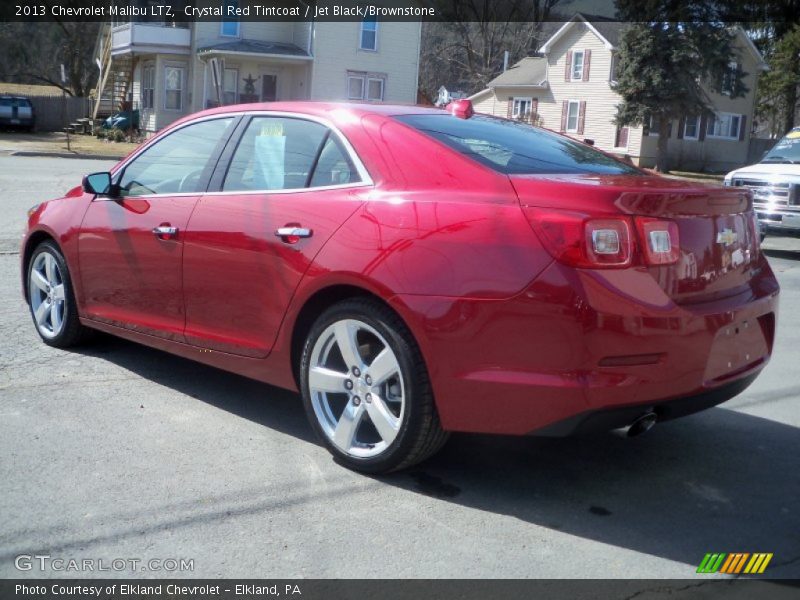 Crystal Red Tintcoat / Jet Black/Brownstone 2013 Chevrolet Malibu LTZ