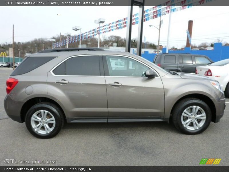 Mocha Steel Metallic / Jet Black 2010 Chevrolet Equinox LT AWD