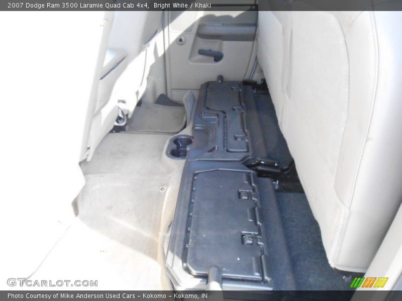 Bright White / Khaki 2007 Dodge Ram 3500 Laramie Quad Cab 4x4
