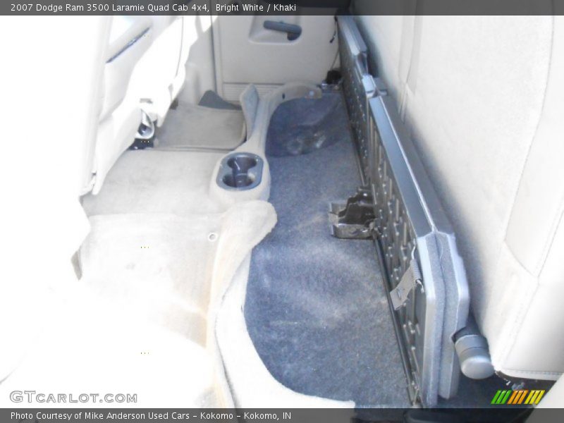 Bright White / Khaki 2007 Dodge Ram 3500 Laramie Quad Cab 4x4
