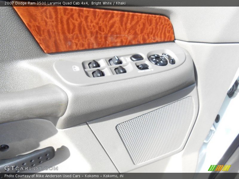 Bright White / Khaki 2007 Dodge Ram 3500 Laramie Quad Cab 4x4
