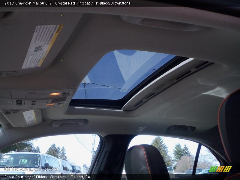 Crystal Red Tintcoat / Jet Black/Brownstone 2013 Chevrolet Malibu LTZ