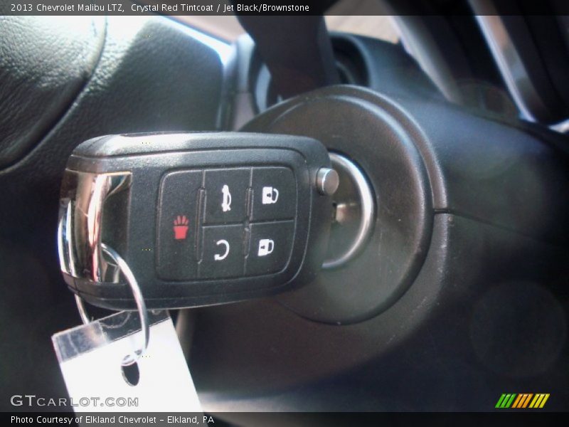 Crystal Red Tintcoat / Jet Black/Brownstone 2013 Chevrolet Malibu LTZ