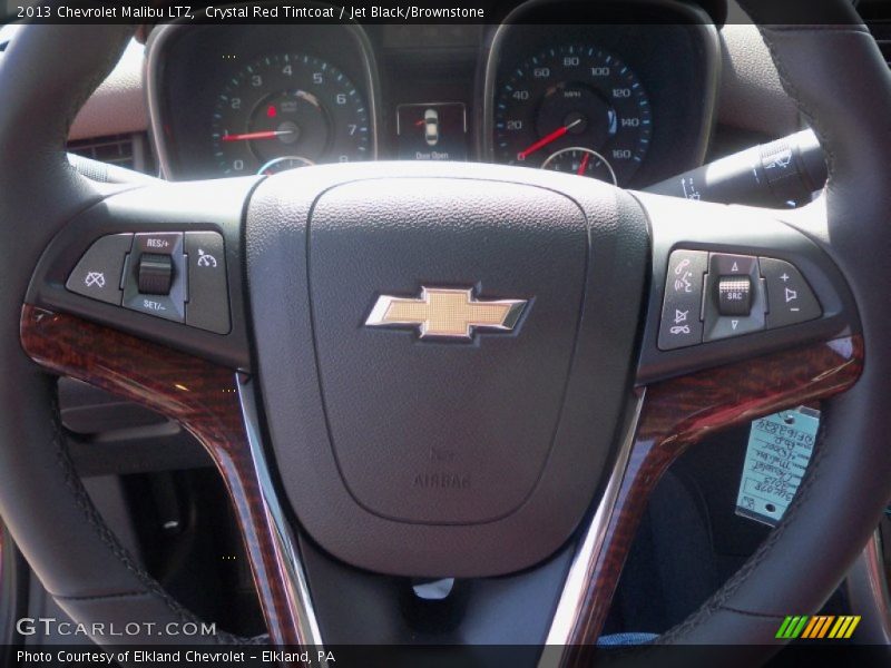 Crystal Red Tintcoat / Jet Black/Brownstone 2013 Chevrolet Malibu LTZ