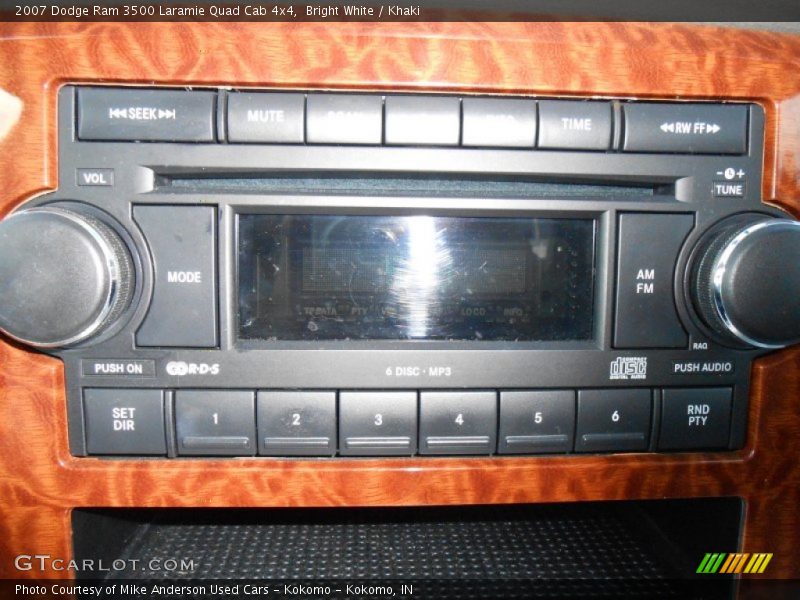 Bright White / Khaki 2007 Dodge Ram 3500 Laramie Quad Cab 4x4
