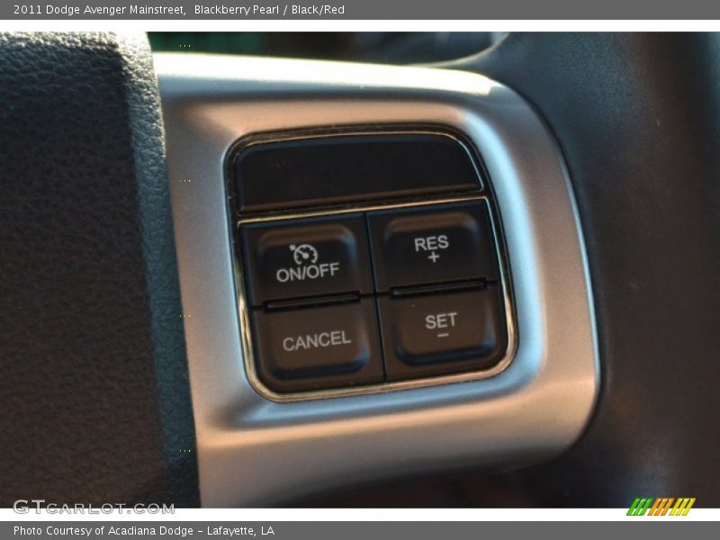 Blackberry Pearl / Black/Red 2011 Dodge Avenger Mainstreet