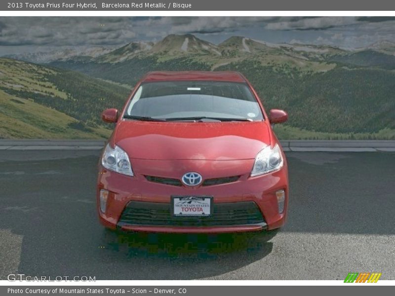 Barcelona Red Metallic / Bisque 2013 Toyota Prius Four Hybrid