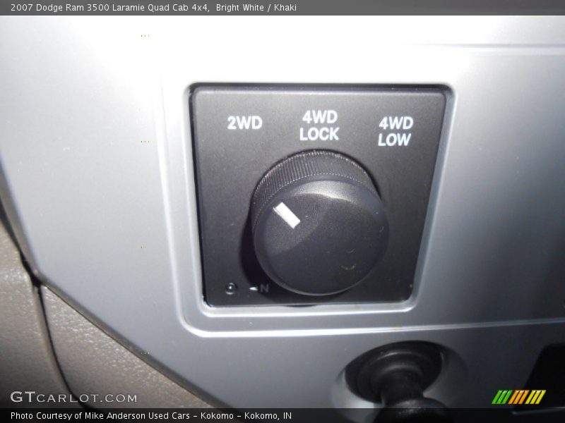 Bright White / Khaki 2007 Dodge Ram 3500 Laramie Quad Cab 4x4