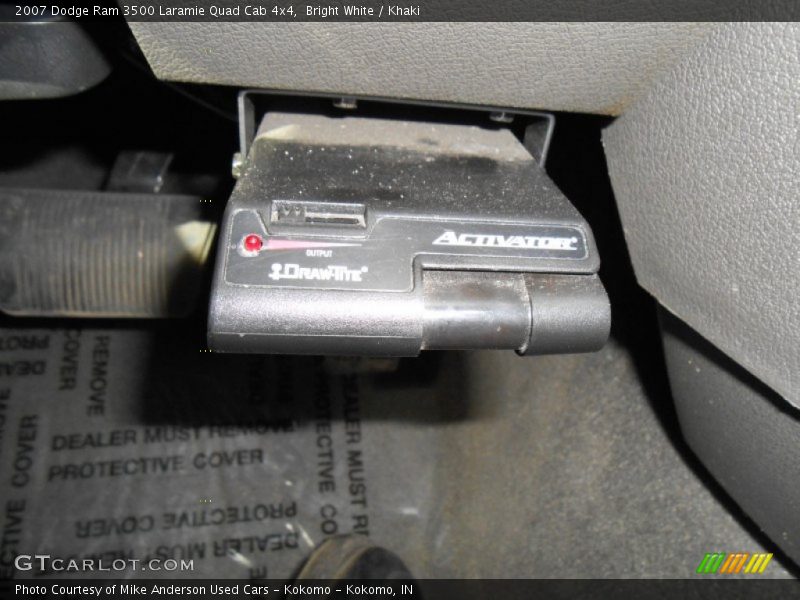 Bright White / Khaki 2007 Dodge Ram 3500 Laramie Quad Cab 4x4