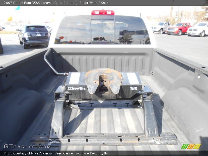 Bright White / Khaki 2007 Dodge Ram 3500 Laramie Quad Cab 4x4
